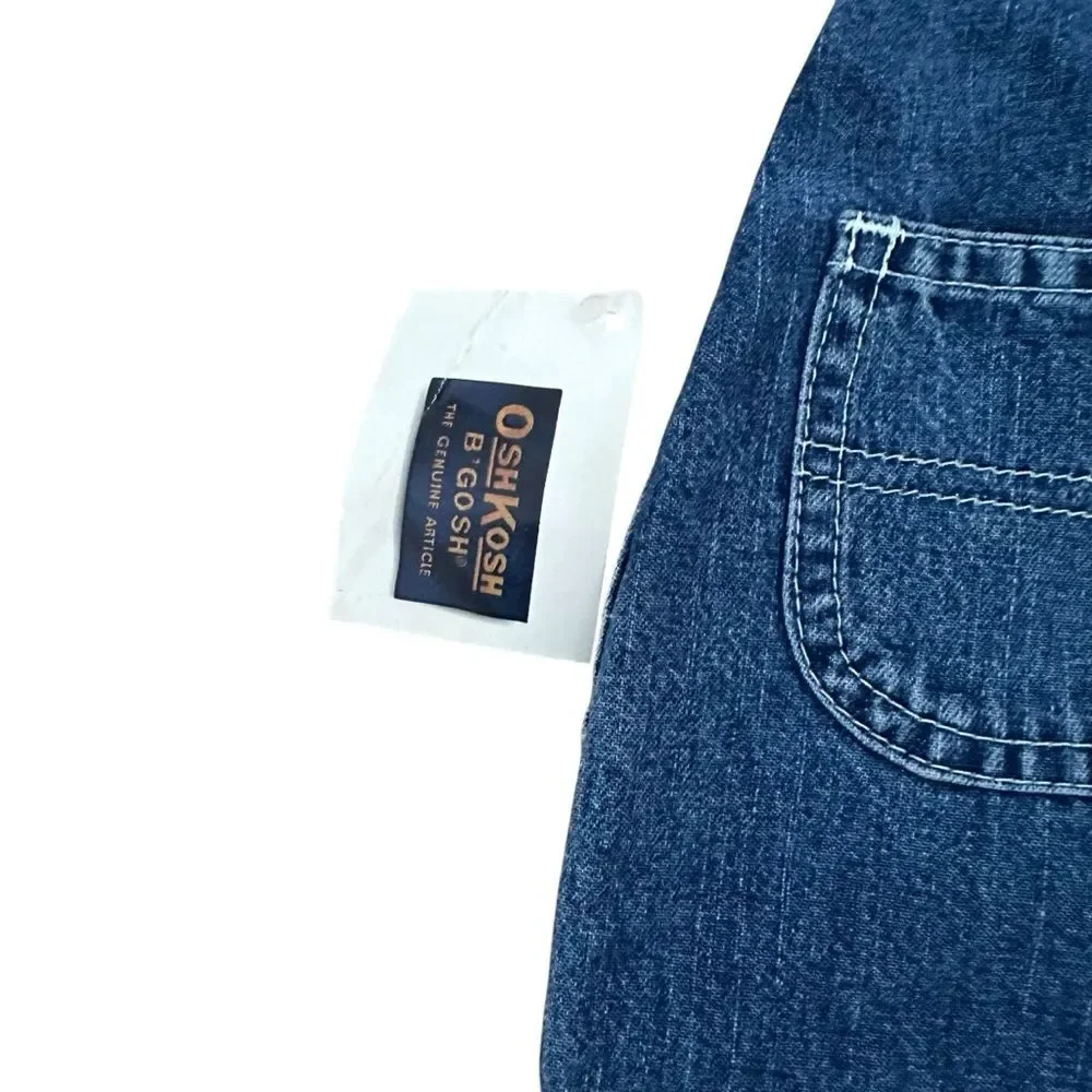 Vintage Oshkosh B’gosh Vestbak Denim Overalls New Blue 18-mths